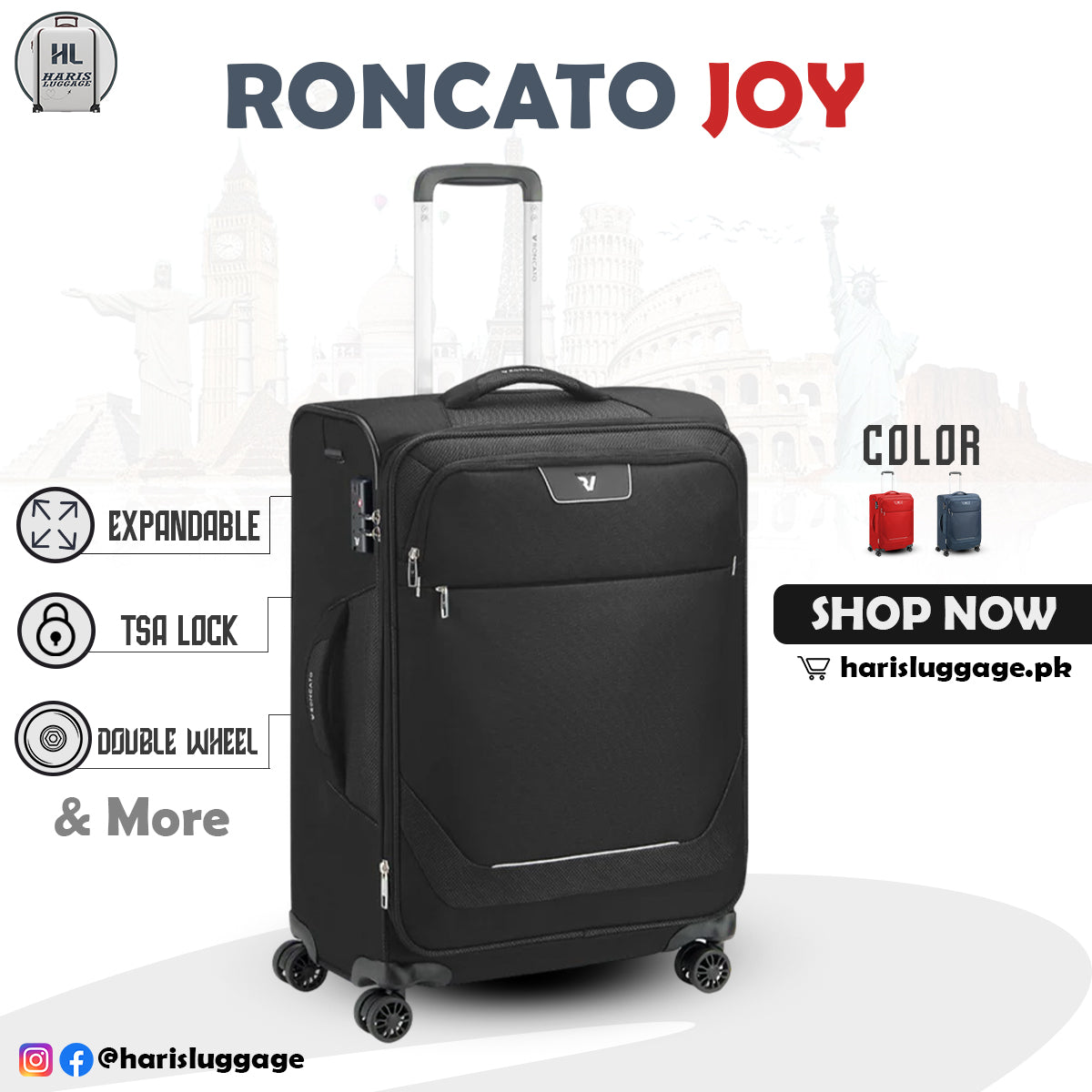 Roncato Joy Luggage-Haris Luggage