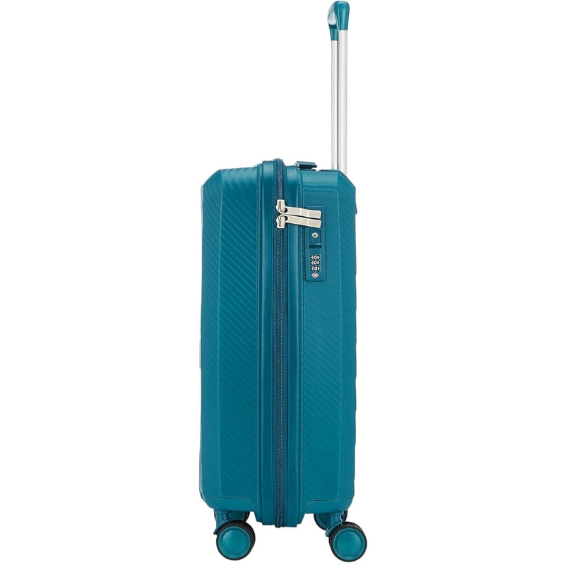 VIP Xlite PP luggage Pakistan in vibrant teal with smooth-rolling wheels and retractable handle